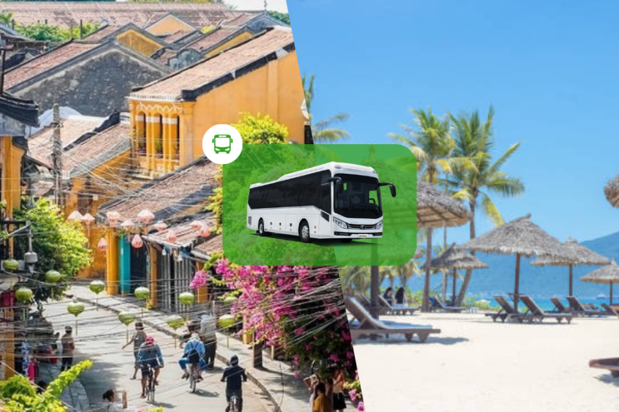 From Hoi An to Da Nang Beachside: Shuttle Bus 11 Seater